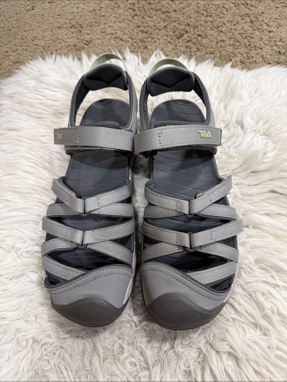 Teva Women's Tirra Sport Hiking Sandal In Drizzle Gray Size 9.5